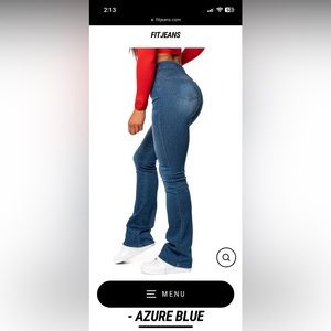 Women’s flared Fit Jeans Azure Blue